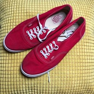 Vans Red Authentic Lo Pro